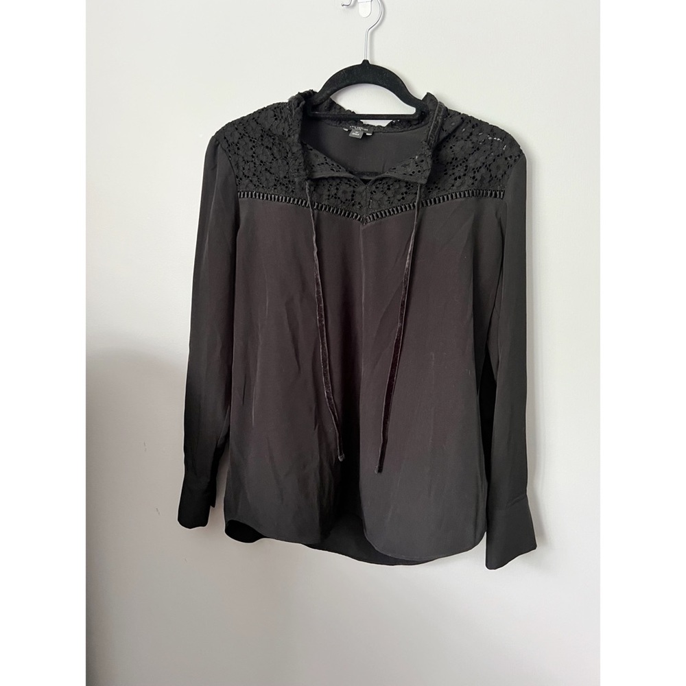 Black Blouse by Ann Taylor. Petite Size